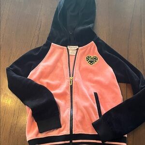 Juicy Couture Kids Hoodie in Pink and Black